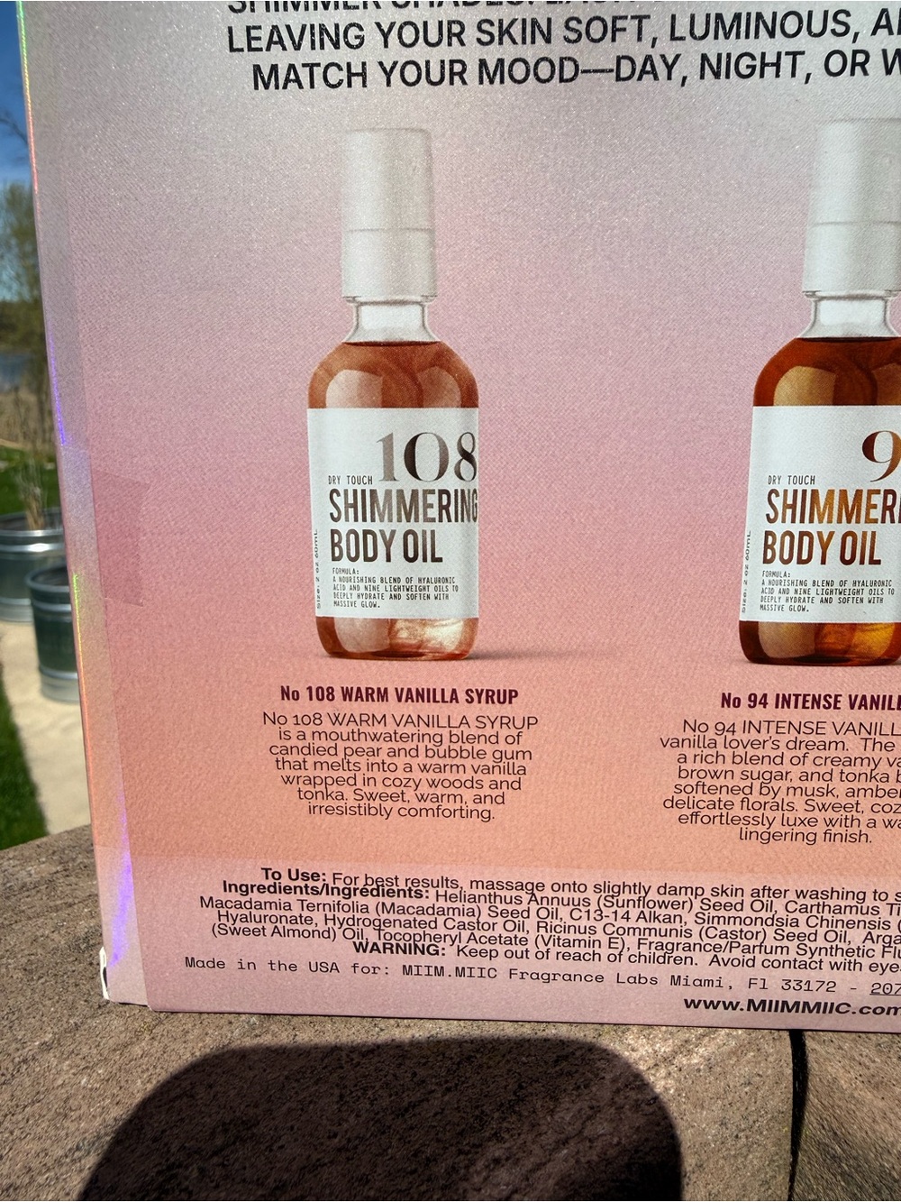 NIB The Glow Edit Shimmer Oil Collection - Body Oils (Pink/Gold/Bronze) - Picture 3 of 6